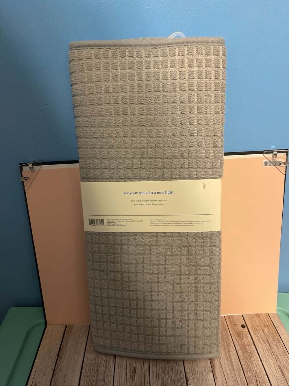 Brightroom Textured Microfiber Drying Mat, Grey, 18 in x 24 in - Picture 3 of 4